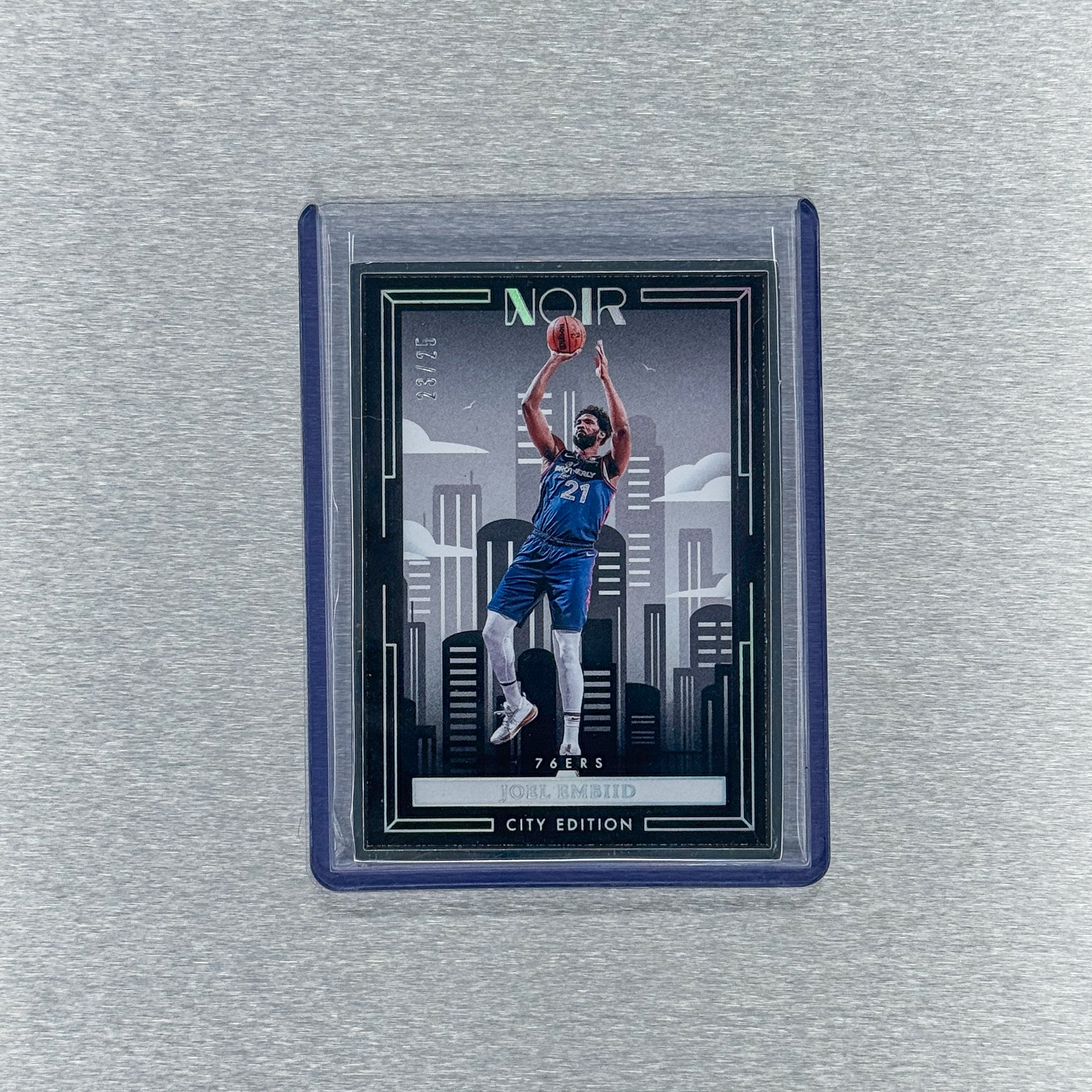 2023-24 Panini Noir Basketball - Philadelphia 76ers - Joel Embiid 23/25 – Metal Frame City